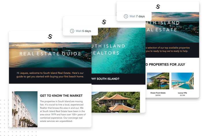 Automated email marketing campaign for a real estate broker Real estate email marketing campaign